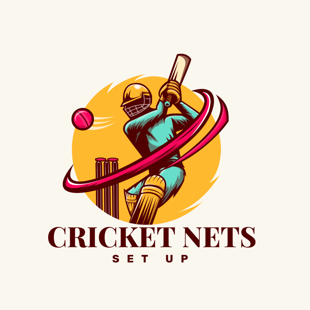 colorful abstract illustrative cricket club sports logo